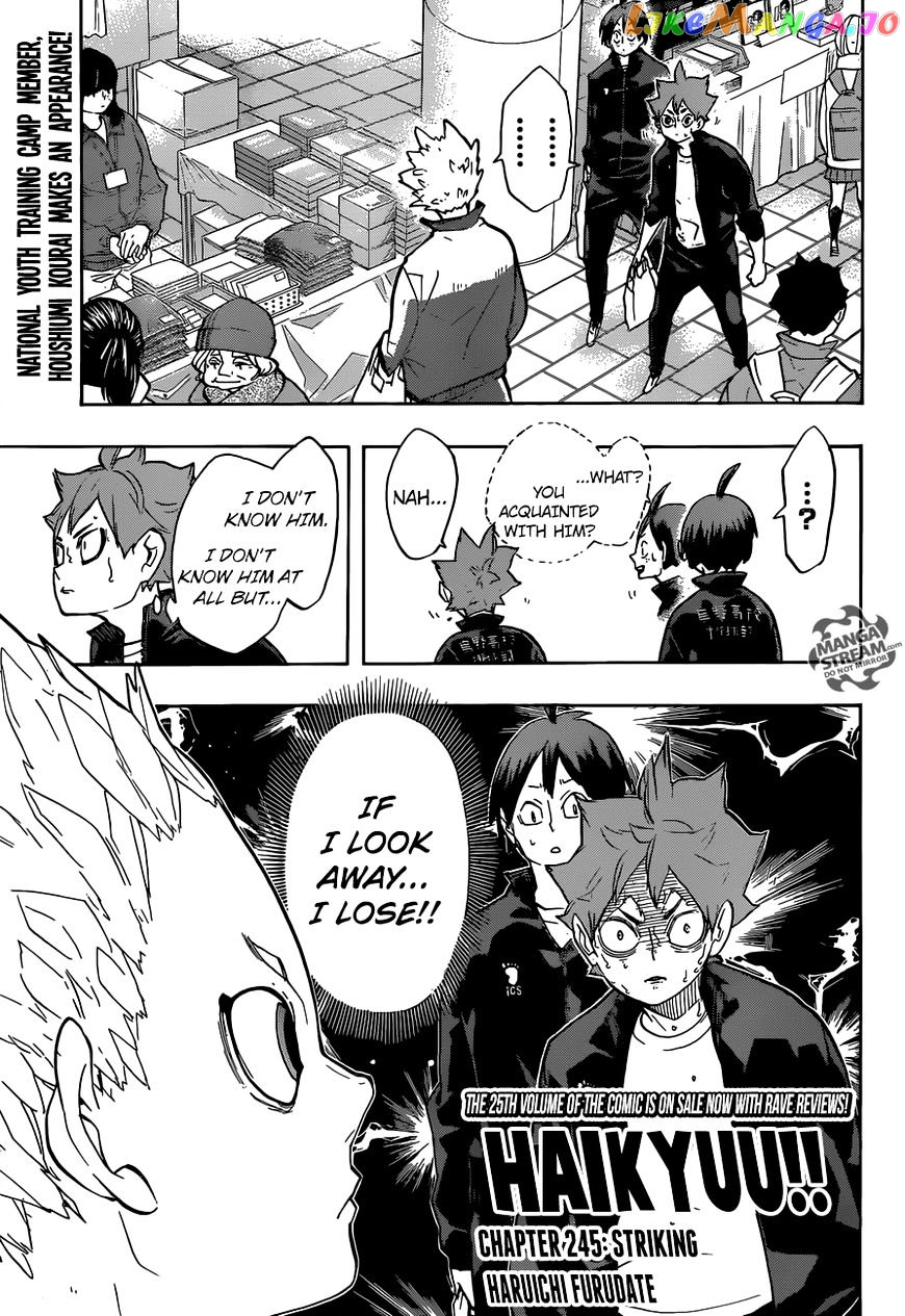 Haikyuu!!, Chapter 245 image 01